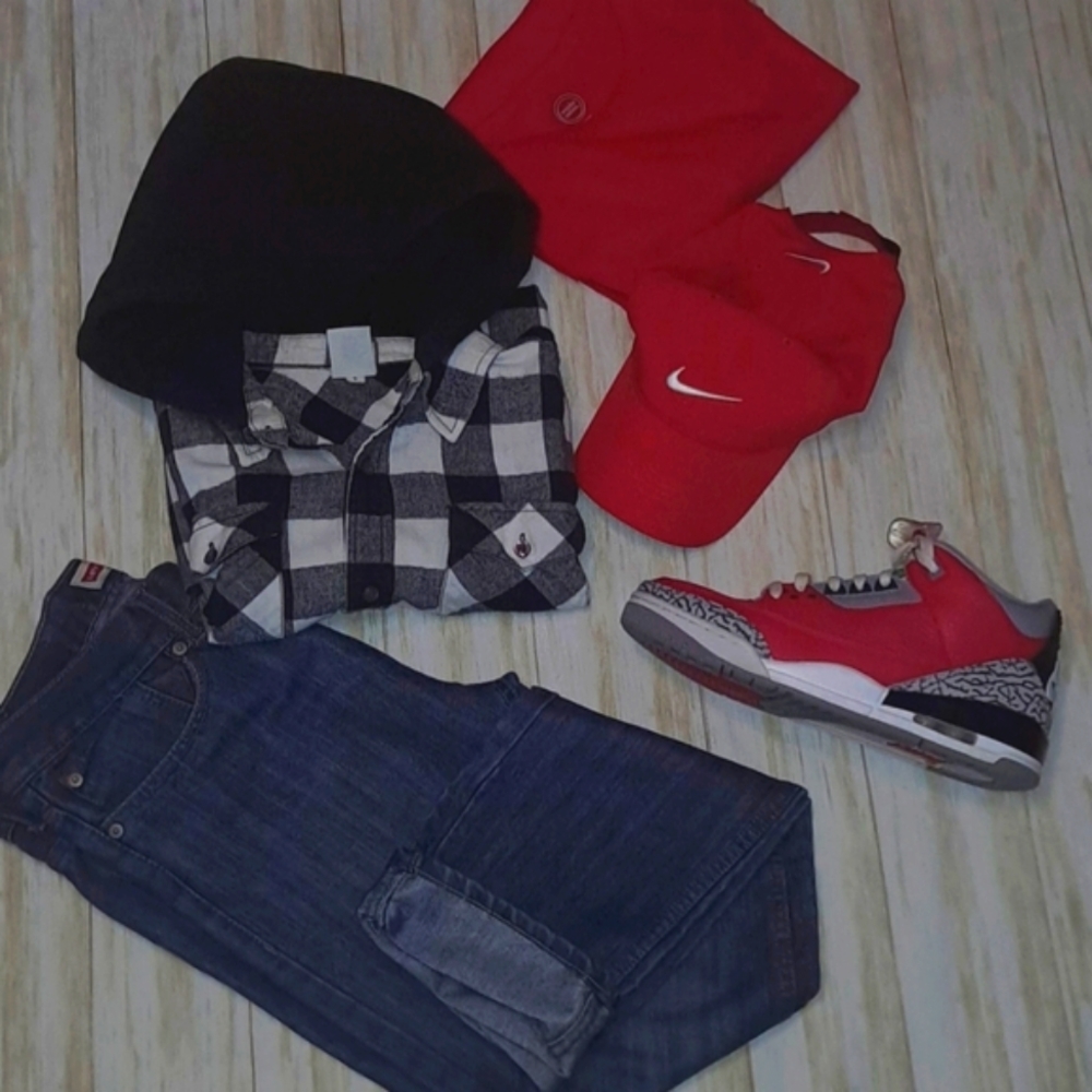 Boys checkered Flannel L/S Hoodie Shirt